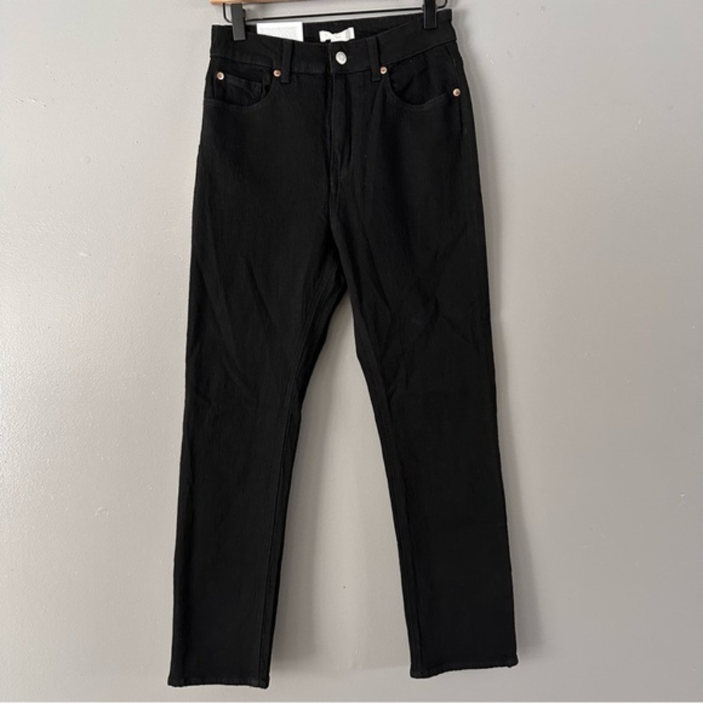 H&M‎ Slim High Waist Ankle Length Jeans | Black
